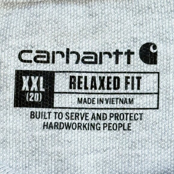 Carhartt Womens Relaxed Fit Midweight Short-Sleeve Pocket Grey Polo Size XXL NWT - Picture 6 of 9